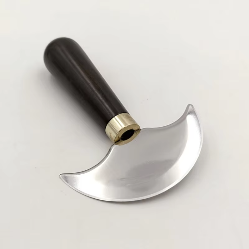 Round Knife Leatherwork - 1개 전문가용 가죽 절단 칼 반원형