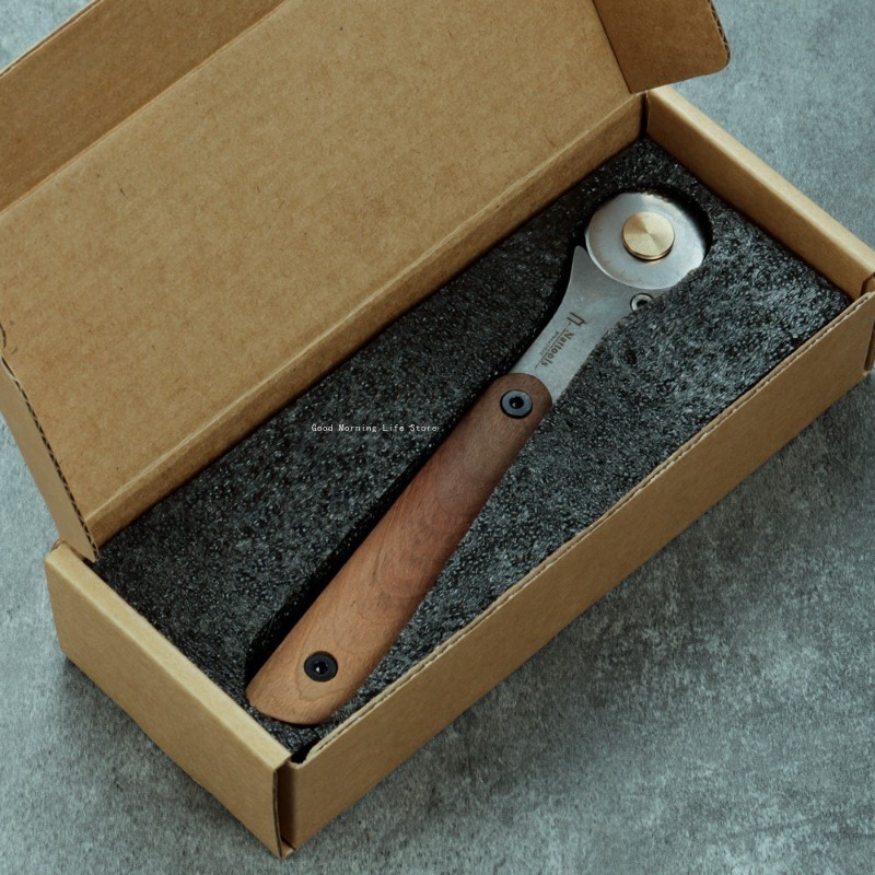 Round Knife Leatherwork - 소형 금속 롤러 나이프 스테인리스 스틸