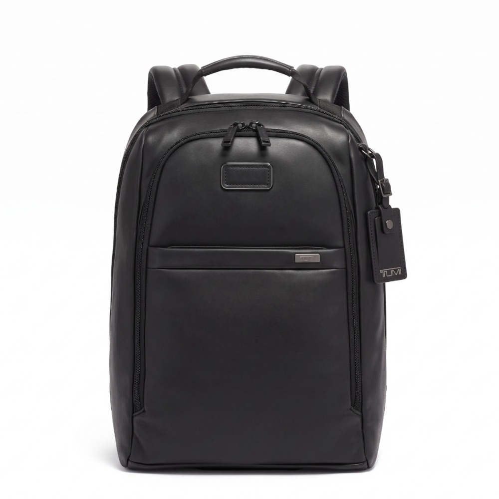 Leather Work Rucksack - 고급 남성용 가죽 백팩, 비즈니스용, 14인치