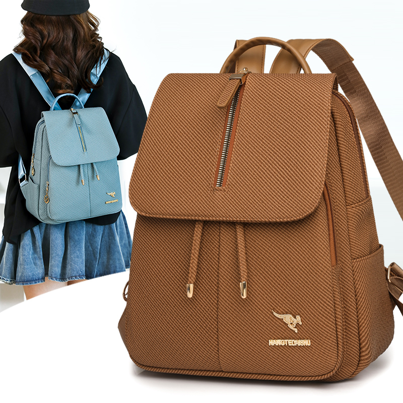 내구성이 뛰어난 여성용 여행 배낭, PU 가죽 캐주얼  - Leather Work Rucksack 리뷰 및 가격