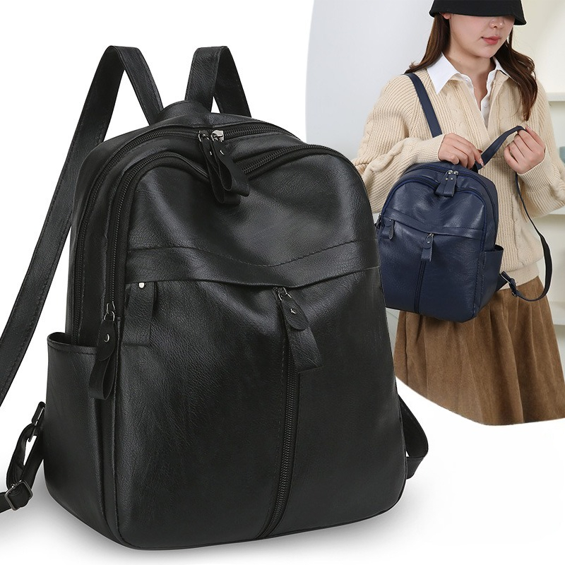 부드러운 가죽 백팩 대용량 캐주얼 학교 여행 가방 대학 - Leather Work Rucksack 리뷰 및 가격