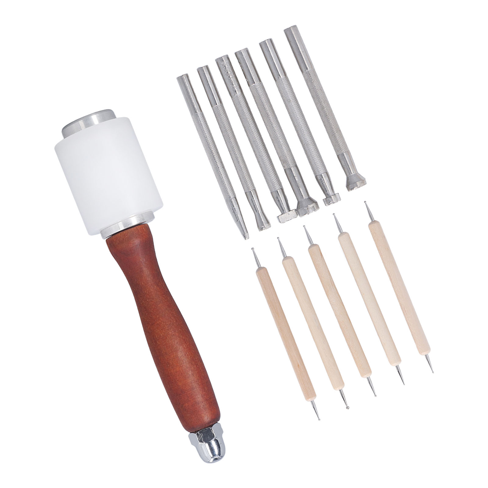 12종 가죽 스탬핑 도구 세트, 수제 DIY 가죽 공예 - Leatherwork Hammer 리뷰 및 가격