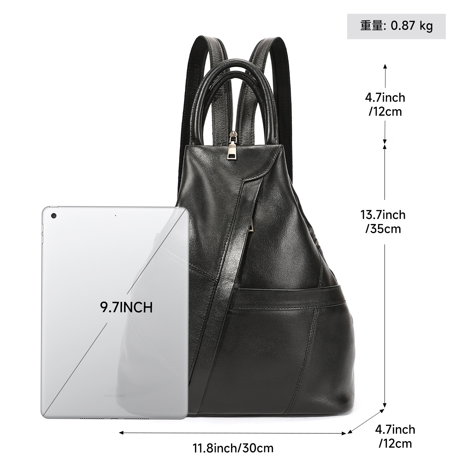 여성용 풀 그레인 가죽 백팩 비즈니스 업무용 가방 프리 - Leather Work Rucksack 리뷰 및 가격