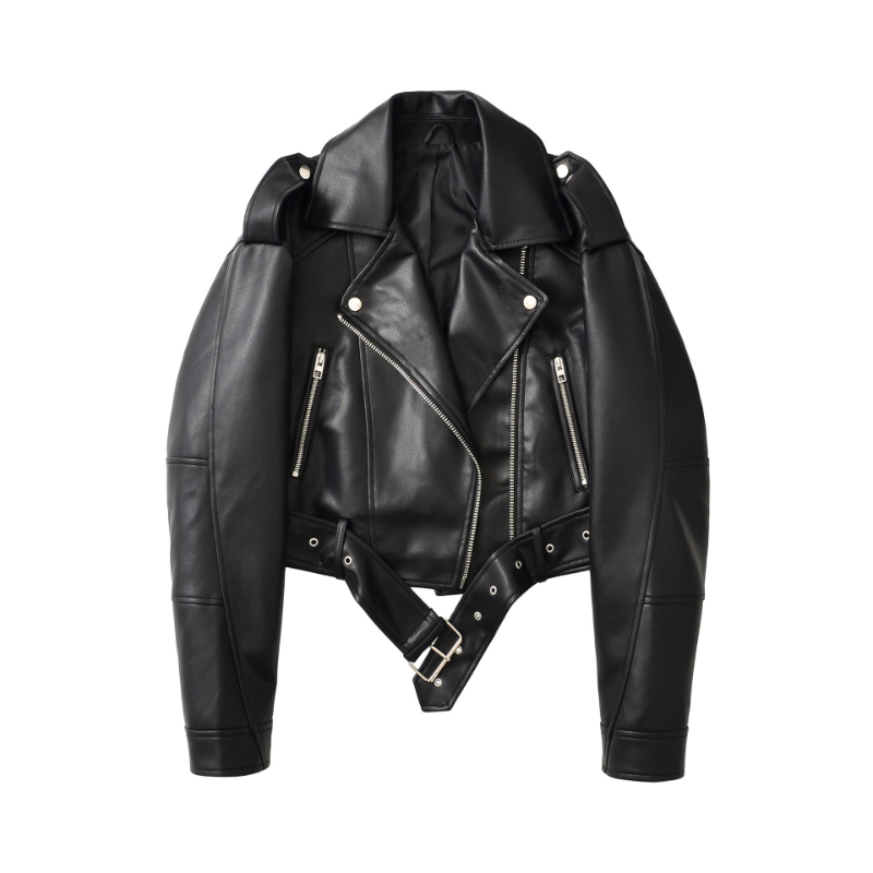 여성 코트 인조 가죽 재킷 턴다운 칼라 PU 코트 워크 - Leather Work Jacket Women'S 리뷰 및 가격