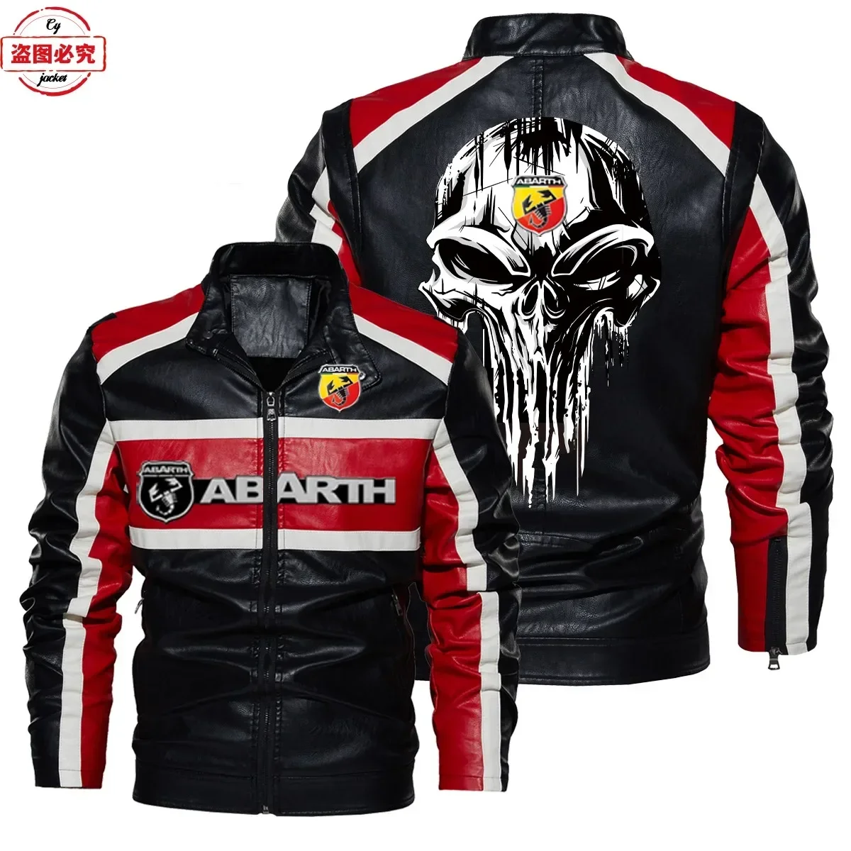 ABARTH 자동차 로고 가죽 재킷 레트로 PU 가죽  - Leather Work For Car 리뷰 및 가격