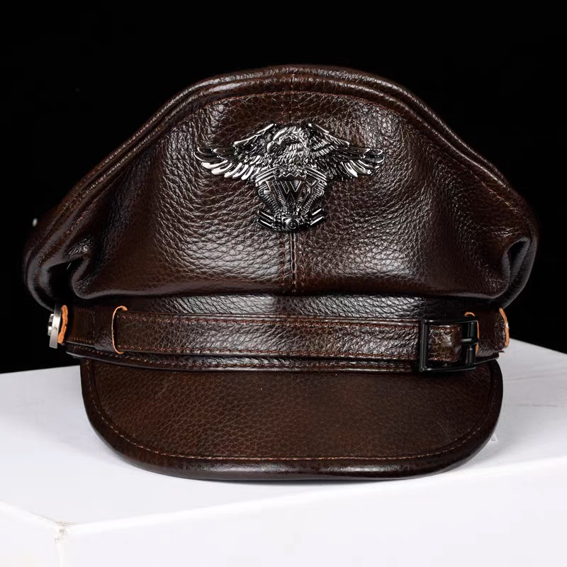 2025 남성용 레트로 독일 군사 모자 남성 정품 가죽 - Leather Work Hat 리뷰 및 가격