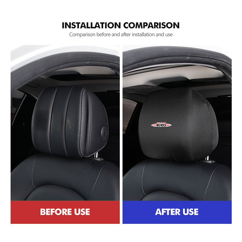 미니 카시트 헤드레스트 커버 시트 목 베개 보호 쿠션  - Leather Work For Car 리뷰 및 가격