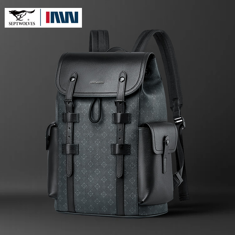 Septwolves 고품질 비즈니스 인쇄 가죽 배낭 남 - Leather Work Rucksack 리뷰 및 가격