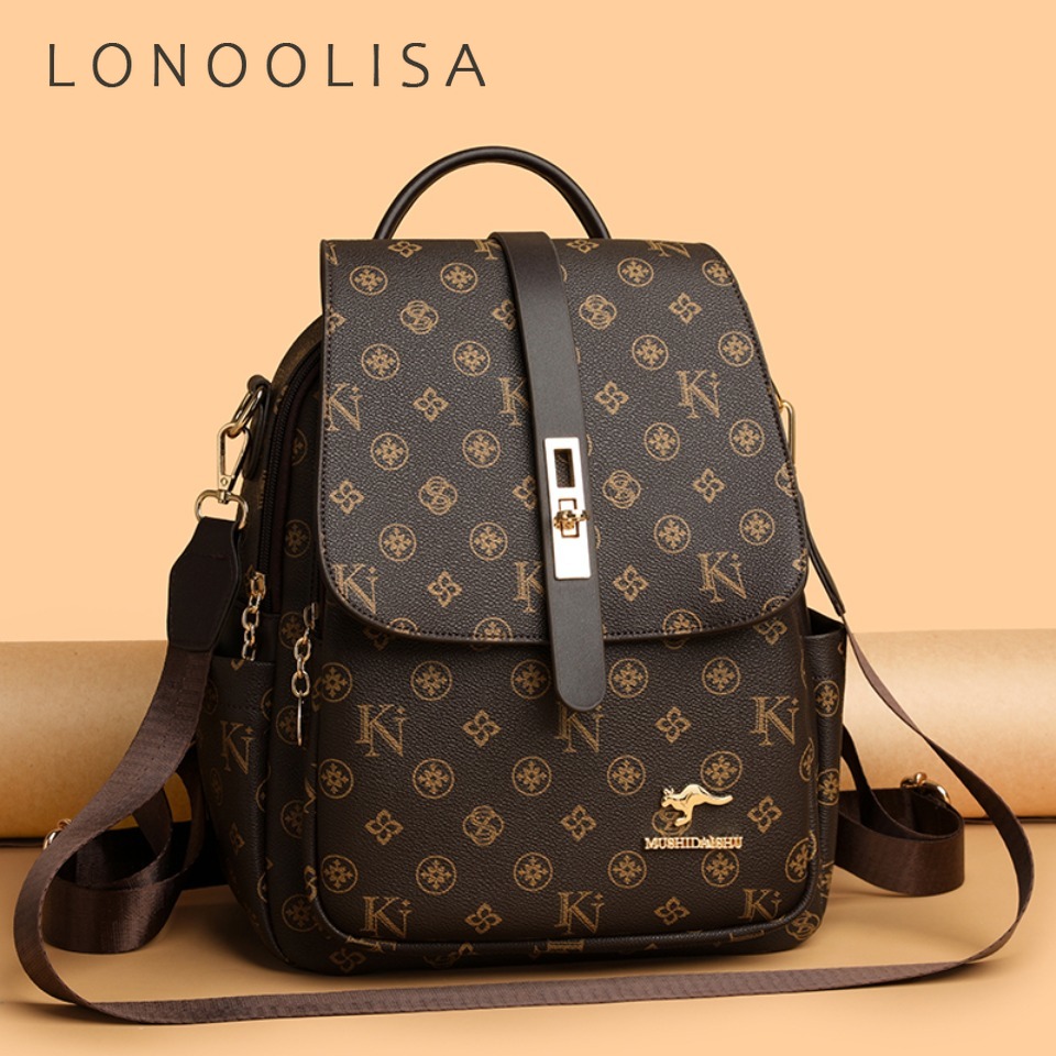 빈티지 프린트 백팩 고품질 소프트 PU 가죽 여행 배낭 - Leather Work Rucksack 리뷰 및 가격