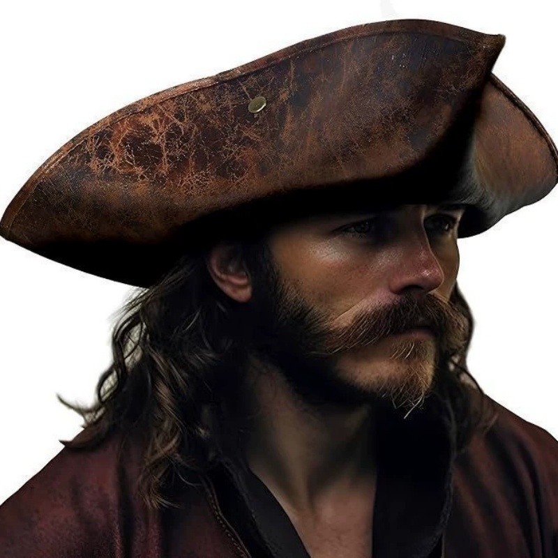 캐리비안의 해적 잭 스패로우 레플리카 삼각모자, 레트로 - Leather Work Hat 리뷰 및 가격