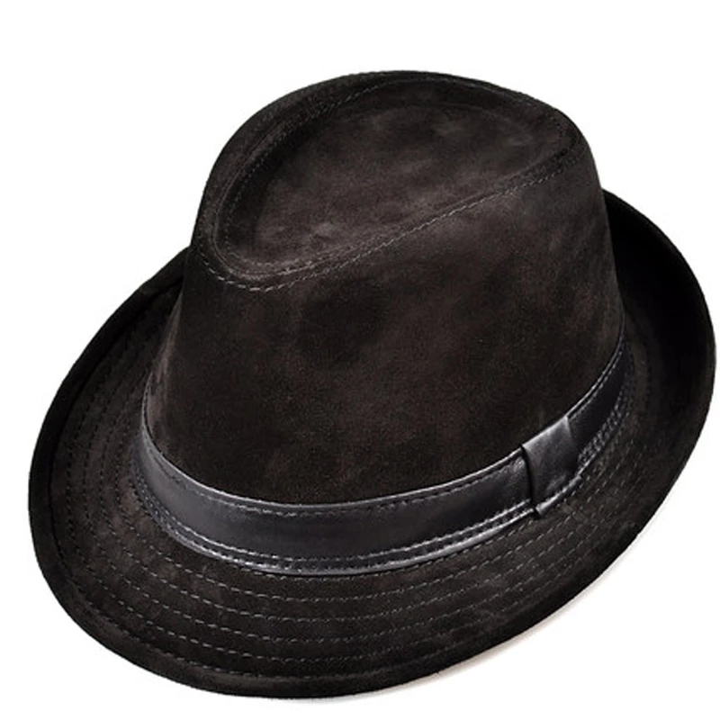남성 정품 가죽 스웨이드 암소 피부 누벅 브라운 페도라 - Leather Work Hat 리뷰 및 가격