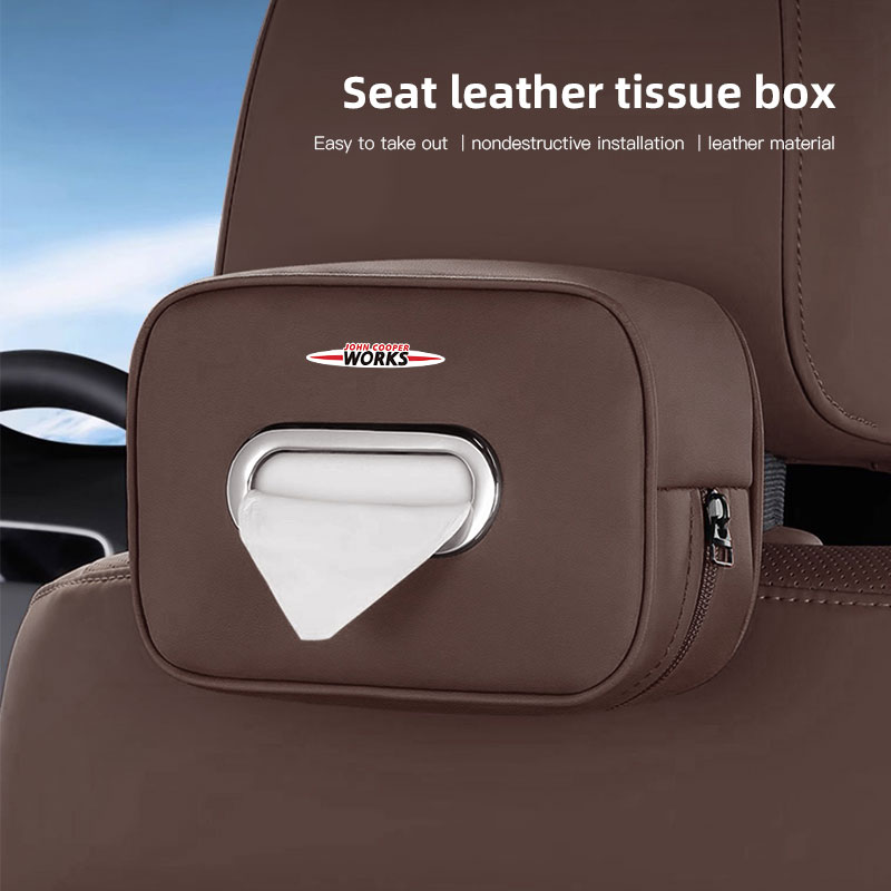 자동차 티슈 보관함 정리함 미니 웍스 쿠퍼 JCW ON - Leather Work For Car 리뷰 및 가격